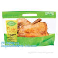 Aluminum foil vacuum frozen roast chicken packaging bag, chicken packaging bag with punch handle, PET chicken oven bag